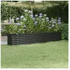 vidaXL Lit surélevé de jardin Acier enduit de poudre Anthracite