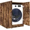 vidaXL Meuble pour machine à laver Chêne fumé 71x71,5x91,5 cm