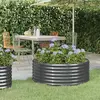 vidaXL Lit surélevé de jardin Acier enduit de poudre Anthracite