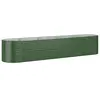 vidaXL Lit surélevé de jardin Acier enduit de poudre 368x80x68 cm Vert