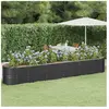 vidaXL Lit surélevé de jardin Acier enduit de poudre Anthracite