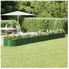 vidaXL Lit surélevé de jardin Acier enduit de poudre 512x80x36 cm Vert