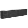 vidaXL Lit surélevé de jardin Acier enduit de poudre Anthracite