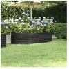 vidaXL Lit surélevé de jardin Acier enduit de poudre Anthracite
