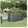 vidaXL Lit surélevé de jardin Acier enduit de poudre Anthracite