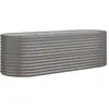 vidaXL Lit surélevé de jardin Acier enduit de poudre 224x80x68 cm gris