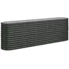 vidaXL Lit surélevé de jardin Acier enduit de poudre Anthracite
