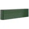vidaXL Lit surélevé de jardin Acier enduit de poudre 260x40x68 cm Vert