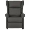 vidaXL Fauteuil inclinable Gris foncé Tissu