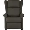vidaXL Fauteuil inclinable Vert foncé Tissu