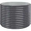 vidaXL Lit surélevé de jardin Acier enduit de poudre Anthracite