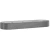 vidaXL Lit surélevé de jardin Acier enduit de poudre 322x100x36cm gris