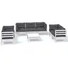 vidaXL Salon de jardin 8 pcs avec coussins Bois de pin massif