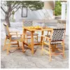 vidaXL Ensemble de salle à manger de jardin 5 pcs Bois d'acacia solide