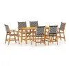 vidaXL Ensemble de salle à manger de jardin 7 pcs Bois d'acacia solide