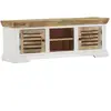 vidaXL Meuble TV 110x30x40 cm Bois massif de manguier