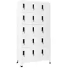 vidaXL Armoire à casiers Blanc 90x40x180 cm Acier