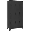 vidaXL Armoire à casiers Anthracite 90x45x180 cm Acier