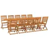 vidaXL Vidaxl Mobilier ¿¿ D?Ner De Jardin 11 Pcs Bois D'acacia Massif