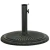 vidaXL Socle de parasol Vert 45x45x30 cm Fonte