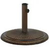vidaXL Socle de parasol Bronze 45x45x30 cm Fonte