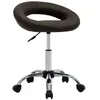 vidaXL Chaise pivotante de salle à manger Marron Similicuir