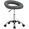 vidaXL Chaise pivotante de salle à manger Gris Similicuir