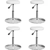 vidaXL Chaises à manger lot de 4 blanc similicuir