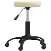 VIDAXL Chaise de salle à manger Crème Velours