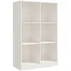vidaXL Bibliothèque Blanc 70x33x110 cm Bois de pin massif