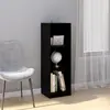 vidaXL Bibliothèque/Séparateur de pièce Noir 36x33x110 cm Pin massif