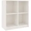 vidaXL Buffet Blanc 70x33x76 cm Bois de pin massif