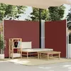 vidaXL Auvent latéral rétractable Marron 180x600 cm