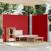 vidaXL Auvent latéral rétractable Rouge 180x600 cm