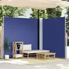 vidaXL Auvent latéral rétractable Bleu 220x600 cm