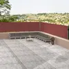 vidaXL Auvent latéral rétractable Marron 117x1200 cm