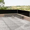 vidaXL Auvent latéral rétractable Noir 117x1200 cm