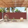 vidaXL Auvent latéral rétractable Marron 180x1000 cm