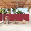 vidaXL Auvent latéral rétractable Rouge 180x1000 cm
