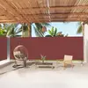 vidaXL Auvent latéral rétractable Marron 200x1000 cm