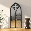 vidaXL Miroir Noir 100x45 cm Fer pour utilisation à l'intérieur