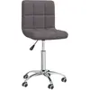 vidaXL Chaise pivotante de salle à manger Taupe Tissu