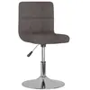 vidaXL Chaise pivotante de salle à manger Taupe Tissu
