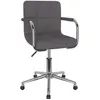 Chaise pivotante de salle à manger Taupe Tissu vidaXL