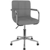 Chaise pivotante de salle à manger Gris clair Tissu Vidaxl Gris clair