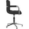 vidaXL Chaises à manger pivotantes lot de 4 noir similicuir