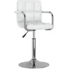 vidaXL Chaise de salle à manger Blanc Similicuir