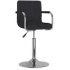 vidaXL Chaise de salle à manger Tissu Noir