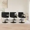 vidaXL Chaises pivotantes à manger lot de 6 noir velours