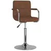vidaXL Chaise de salle à manger Marron Tissu